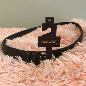 Brown Leather Coach Belt